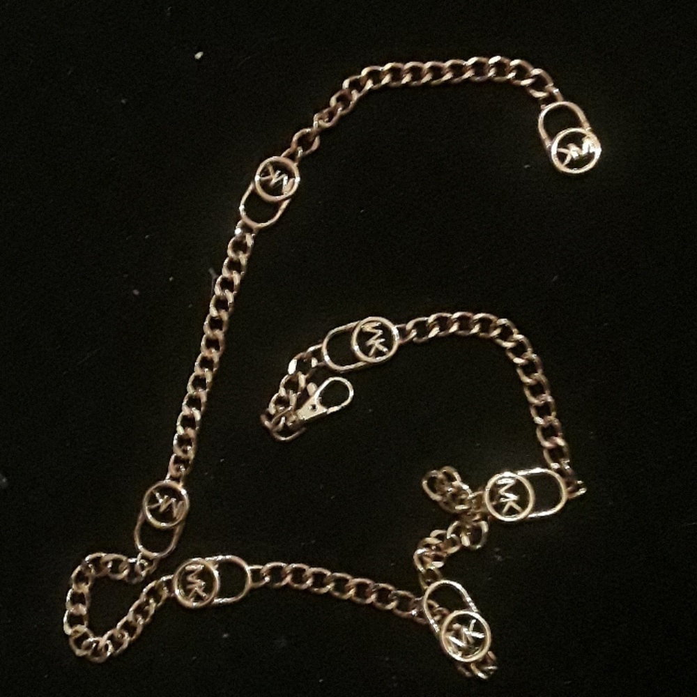 Gold Michael Kors chain belt